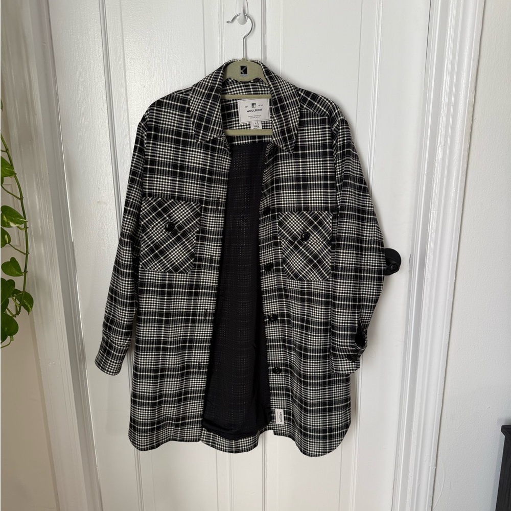 Woolrich Black and White Checkered Jacket
